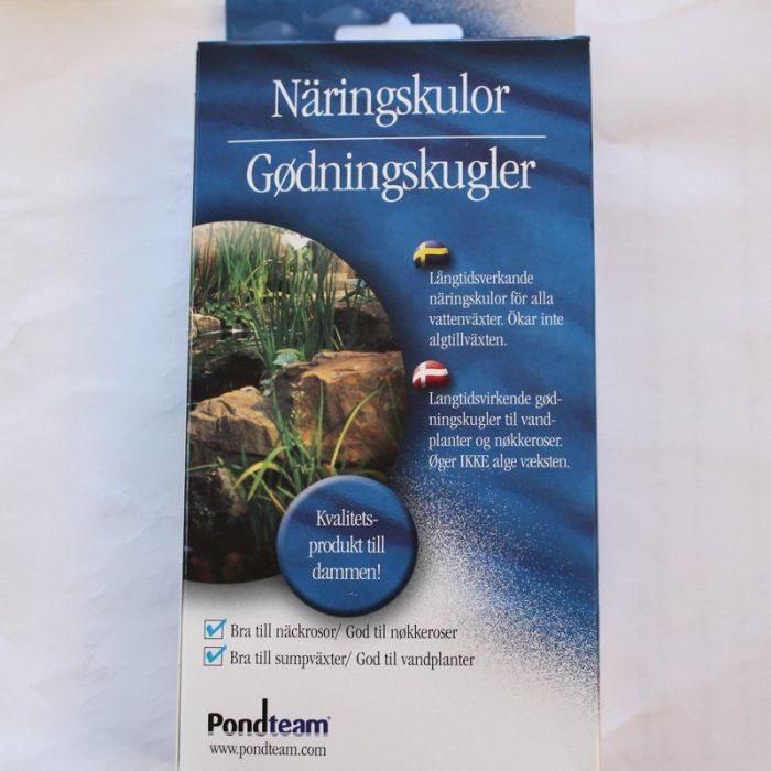 Gødningskugler til vandplanter og nøkkeroser