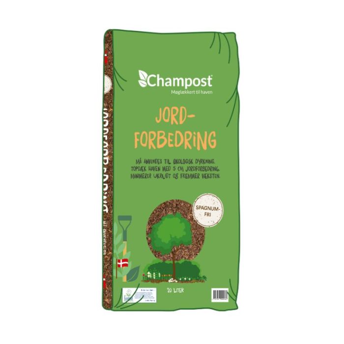 Jordforbedring spagnumfri - 20 liter - Champost