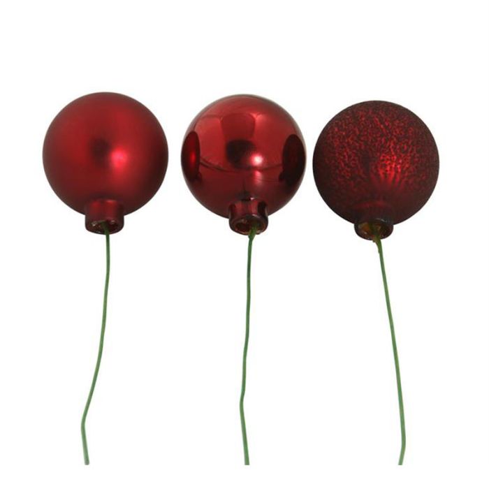 Røde glaskugler