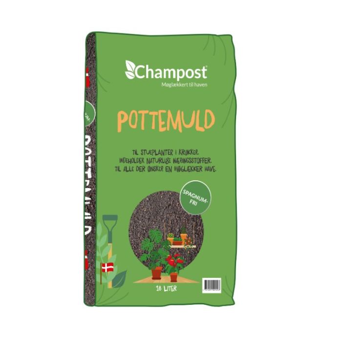Spagnumfri Pottemuld - Champost - 18 L