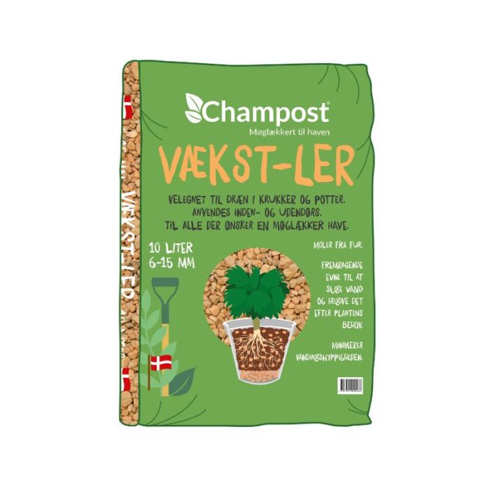 Vækst-ler - Champost - 10 L