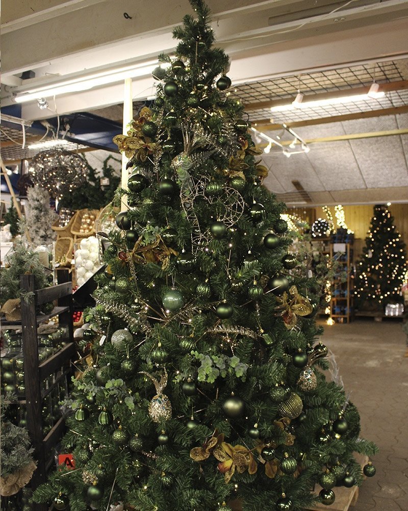 Pyntet juletr&aelig;