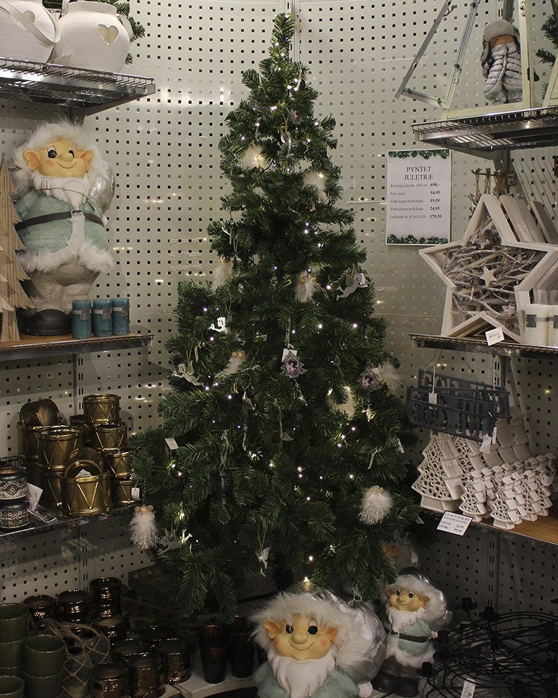 Pyntet juletr&aelig;