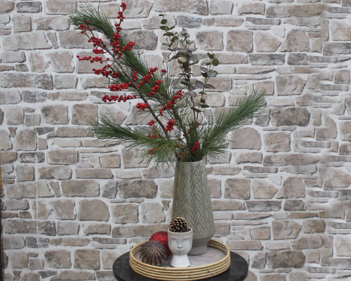 Ilex grene i vase