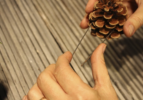 Trådning af kogle 2